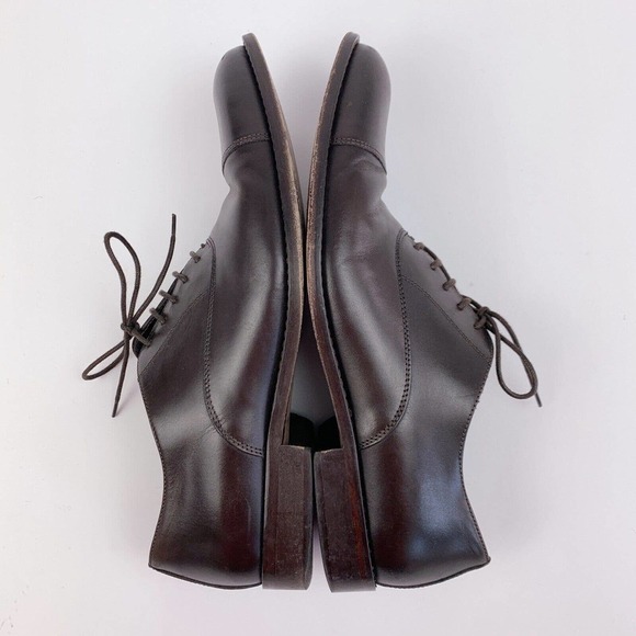Dama Italian Designs Vero Cuoio Brown Leather Lace Up Dress Shoes Mens 42 9 main image 4